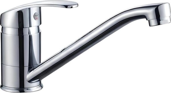 Avizar, rubinetto da cucina cromato, girevole a 360°, antispruzzo, argento