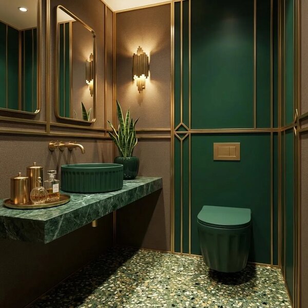 Lavabo da appoggio Rea DUO Matcha Matt