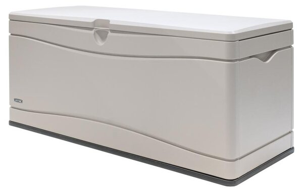 Contenitore da giardino in plastica Lifetime 495 L Contenitore per cuscini e baule da giardino Grigio chiaro 61x152x67 cm