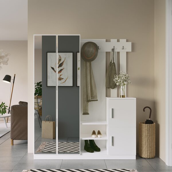 Skye Decor, Dd8-W, armadietti, piantana, bianco, 147,2 x 179,7 x 37,5 cm