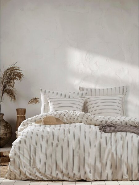 Biancheria da letto beige/color crema per letto matrimoniale 200x200 cm Hamilton – Mijolnir