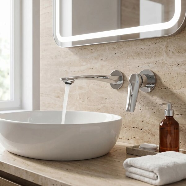 Miscelatore lavabo da incasso REA VISION Chrome + BOX