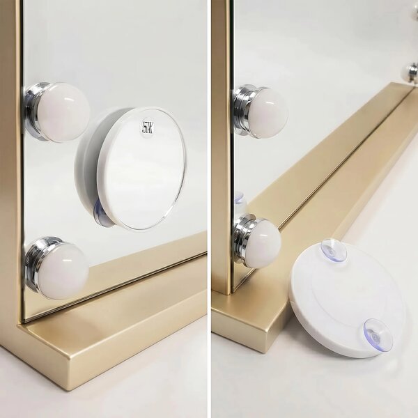 Specchio LED HOLLYWOOD L.Gold 80x60