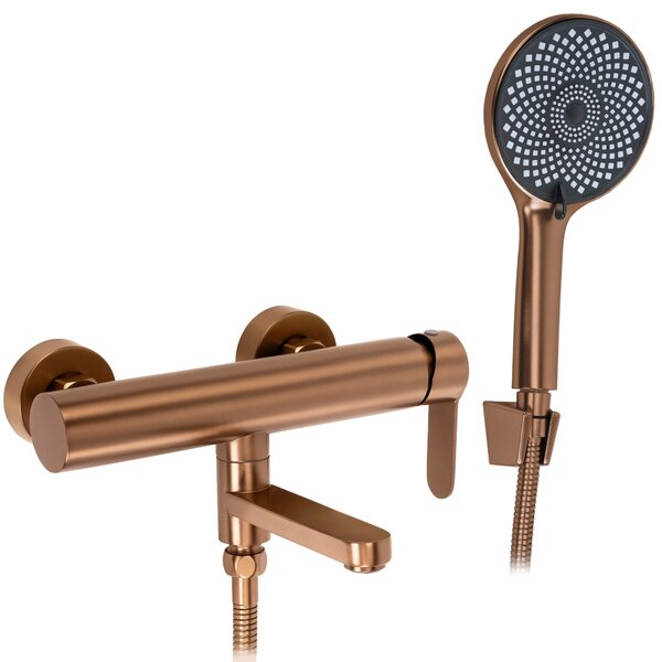 Miscelatore per vasca Rea Arcos Brushed Copper