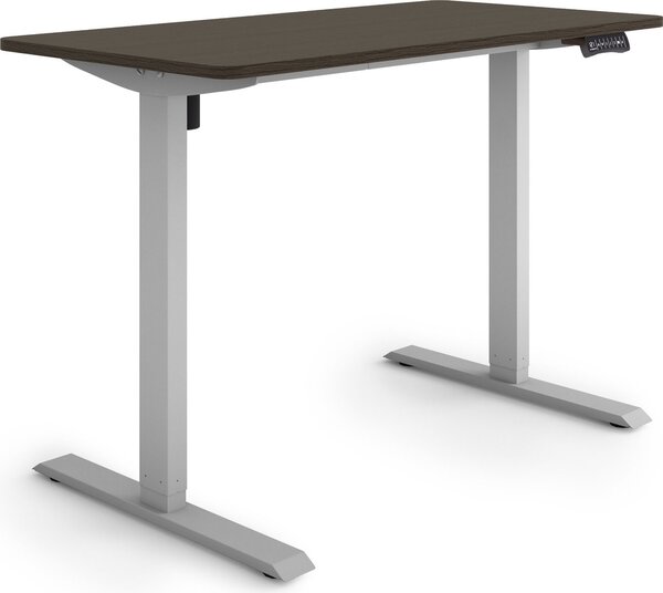 ESMART Germany ETX-121GE 120 x 60 cm Decorazione ebano Scrivania ergonomica in piedi/seduta Regolabile elettricamente in altezza in modo continuo 73,5 - 123,5 cm 3x memoria Promemoria attività Avvio/arresto graduale Montaggio rapido