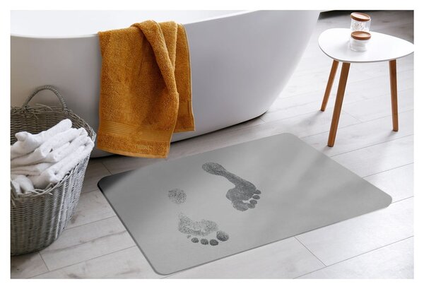 Tappetino da bagno grigio in diatomee 35x45 cm Diatonella - douceur d'intérieur