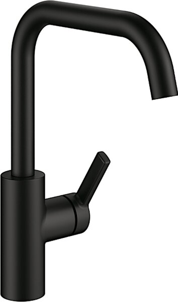 KWC Luna E6, miscelatore per lavabo, nero opaco, alta pressione