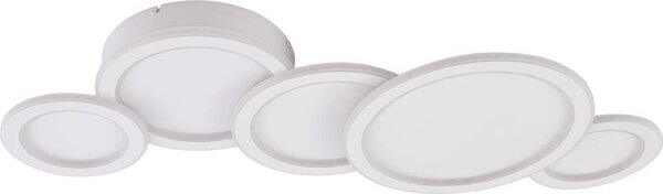 Lucande Plafoniera LED Diala, bianco, metallo, 96 cm