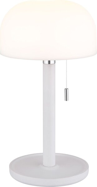 Lampada da tavolo senza fili con batteria ricaricabile Touch Dimmer Lampada da tavolo dimmerabile Bianco 21016W