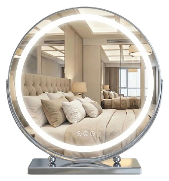 Specchio LED MAKE-UP Chrome 50 cm