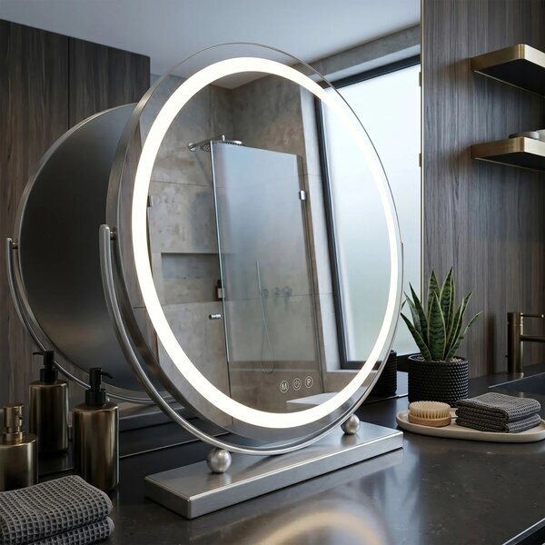 Specchio LED MAKE-UP Chrome 50 cm