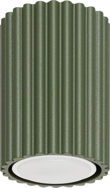 Faretto da soffitto piccolo GU10 verde in metallo Ø 6,5 cm rotondo, faretto spot, faretto da incasso, faretto da incasso per corridoio