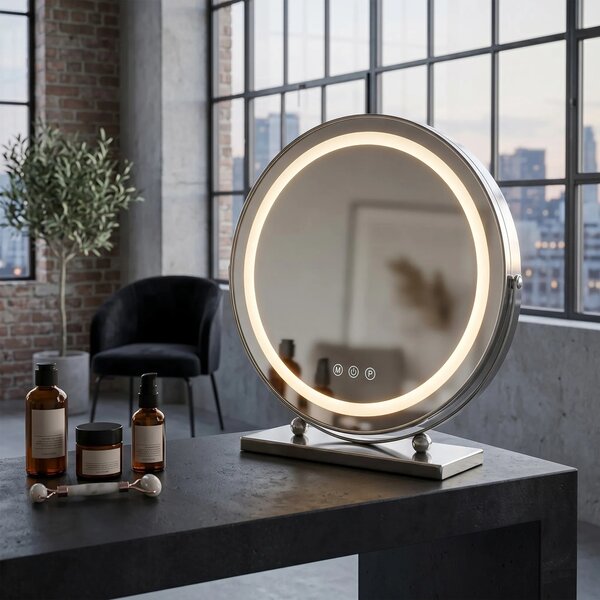 Specchio LED MAKE-UP Chrome 40 cm