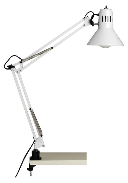 Brilliant - Lampada da tavolo con clip HOBBY 1xE27/40W/230V bianca