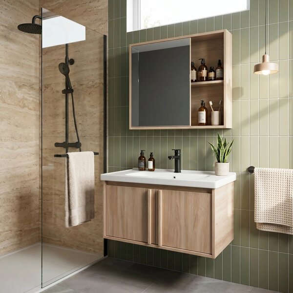 Set di mobili da bagno con lavabo Gama T25023 BXM 70CM