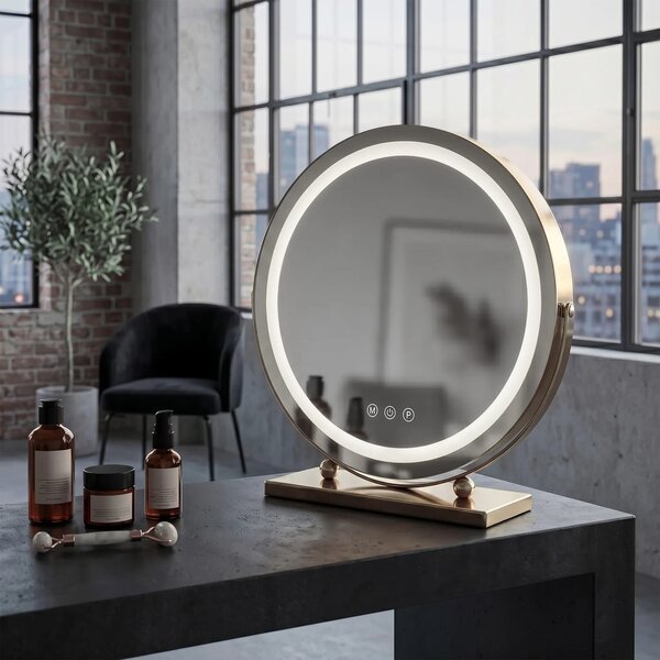 Specchio LED MAKE-UP L.Gold 40 cm
