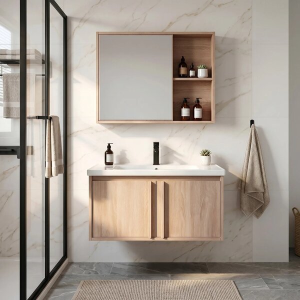 Set di mobili da bagno con lavabo Gama T25023 BXM 80CM
