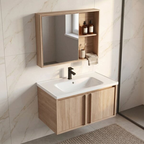 Set di mobili da bagno con lavabo Gama T25023 BXM 80CM