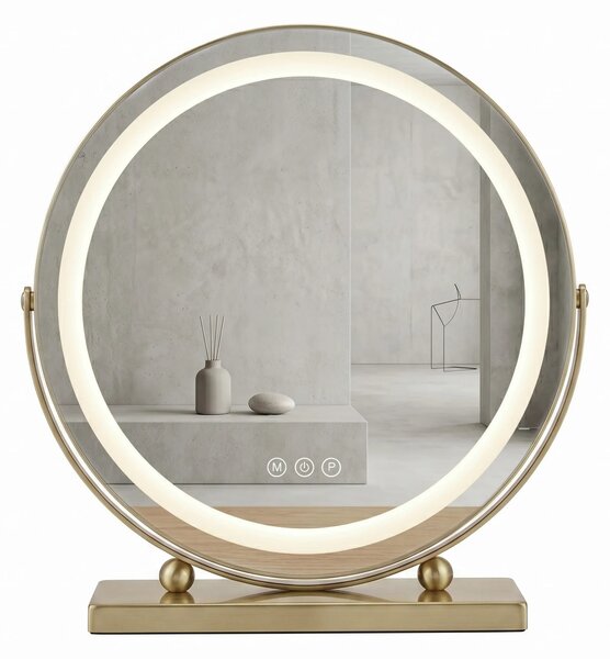 Specchio LED MAKE-UP L.Gold 40 cm