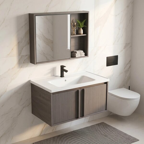 Set di mobili da bagno con lavabo Gama T25023 KJM 80CM