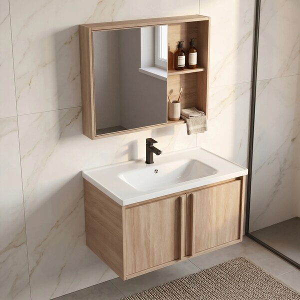 Set di mobili da bagno con lavabo Gama T25023 BXM 70CM