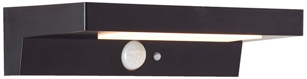 Lampada da parete per esterni a LED, solare, rilevatore di movimento, 5 x 21 x 11 cm, 3W, 430 lm