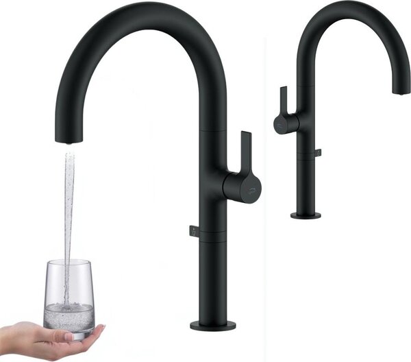 Rubinetto da cucina Pureco nero per filtro dell'acqua