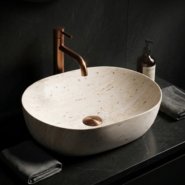 Lavabo da appoggio Rea Amelia Saturn 48