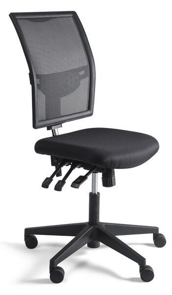 Sedia da cassa, 910-1190 mm, base in plastica, schienale in rete