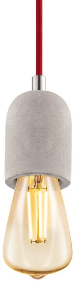 Lampada a sospensione Yorth effetto cemento grigio Eglo 32532