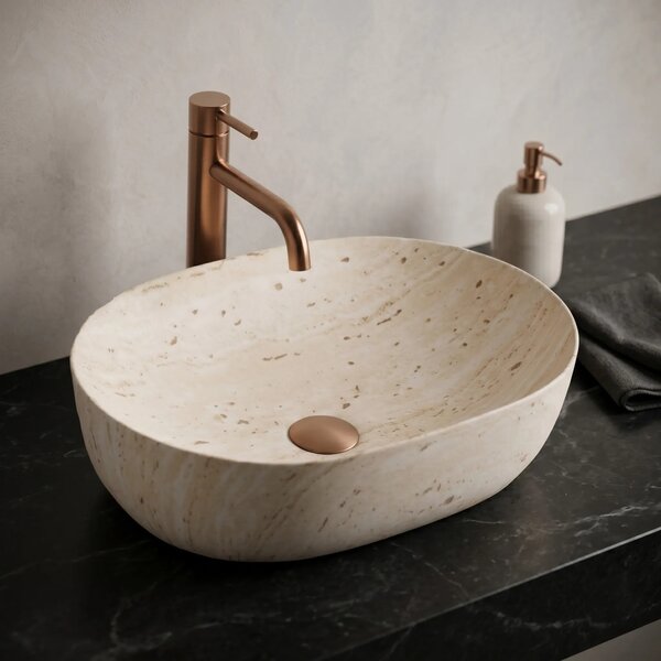 Lavabo da appoggio Rea Amelia Saturn 48