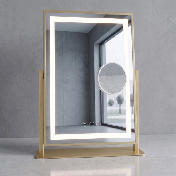 Specchio LED LUMI L.Gold 30x40cm