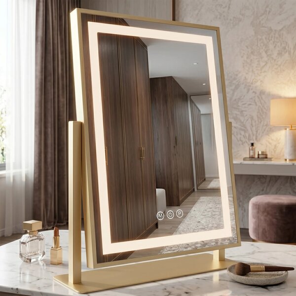 Specchio LED LUMI L.Gold 30x40cm