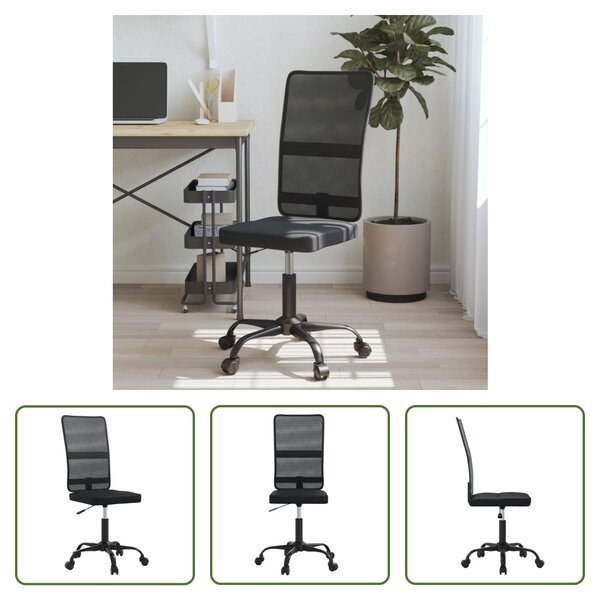 The Living Store Sedia da ufficio in rete nera