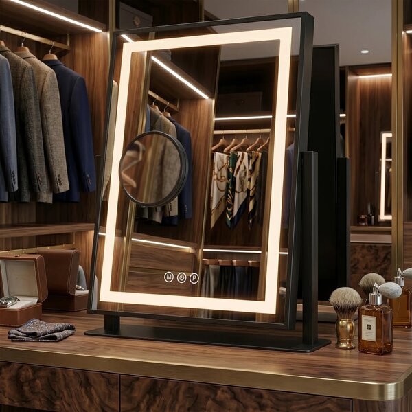 Specchio LED LUMI Black 30x40cm
