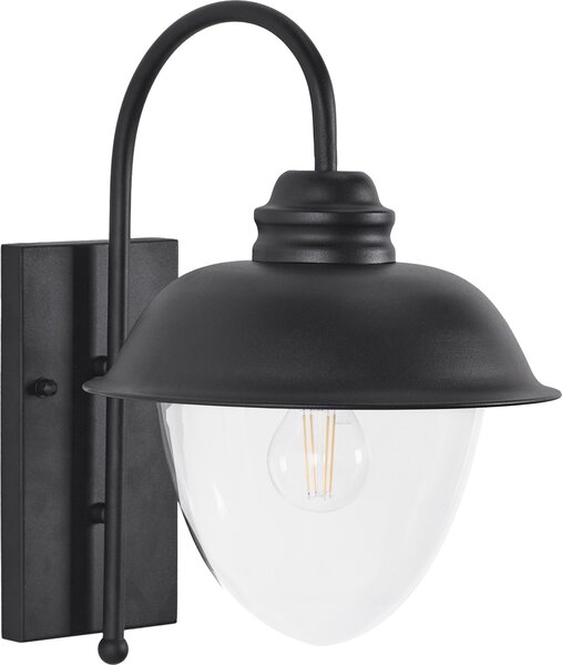 BELIANI Lampada da parete per esterni Alluminio nero opaco Lampada da parete da giardino a sospensione Design moderno