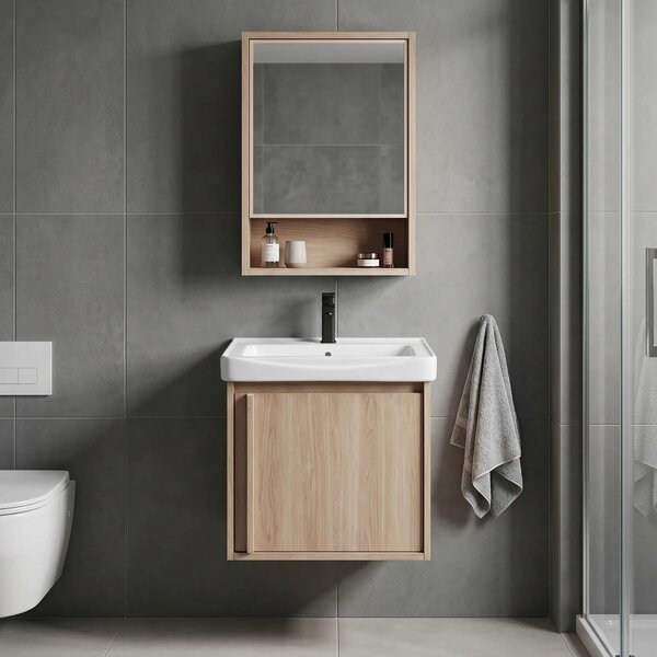 Set di mobili da bagno con lavabo Gama T25023 BXM 50CM