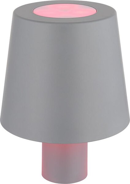Lampada da tavolo a LED RGB, a forma di bottiglia, con comando touch, grigia