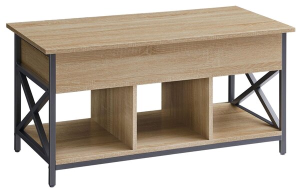 Tavolino Da Salotto - Leobert - Rovere Sonoma - 100 X 50 X 49 Cm