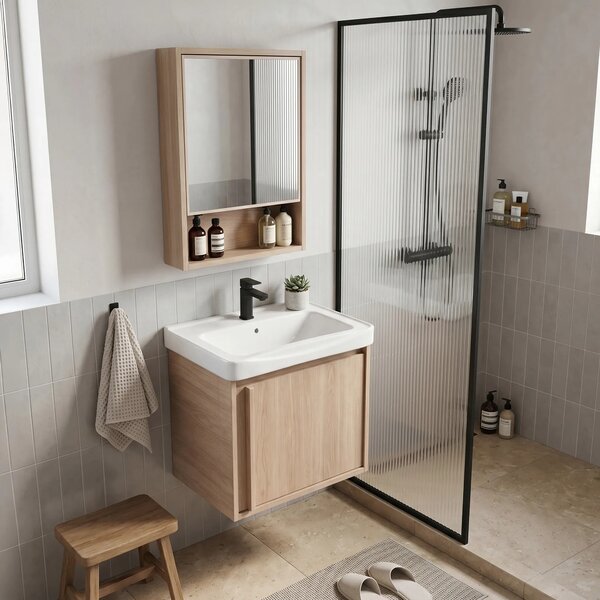 Set di mobili da bagno con lavabo Gama T25023 BXM 50CM