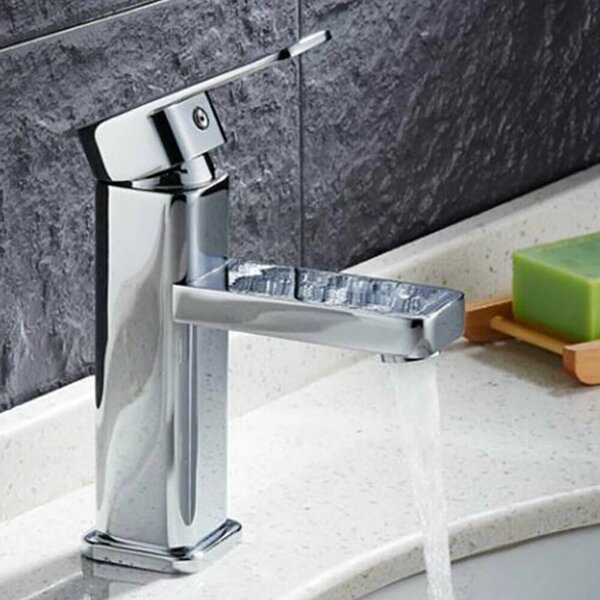Rubinetto da bagno - Miscelatore per lavabo Miscelatore monocomando per lavabo da bagno, argento