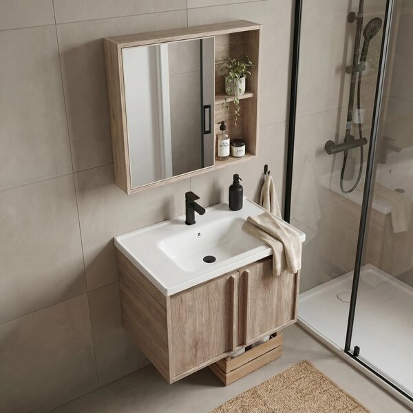 Set di mobili da bagno con lavabo Gama T25023 QHM 60CM