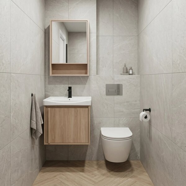 Set di mobili da bagno con lavabo Gama T25023 BXM 50CM