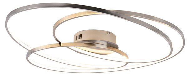Lampada da soffitto moderna da incasso a LED GALE argento Trio 673918007
