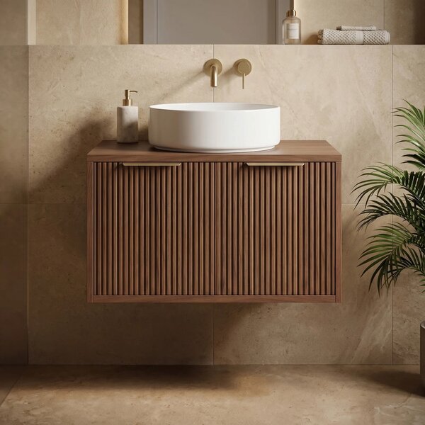 Mobile bagno sotto lavabo Rea Core 60cm Brown