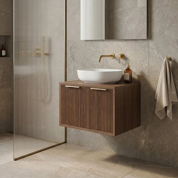 Mobile bagno sotto lavabo Rea Core 60cm Brown
