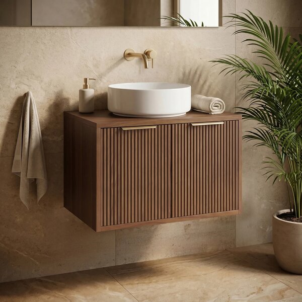 Mobile bagno sotto lavabo Rea Core 60cm Brown