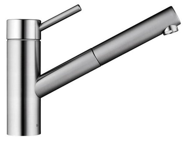 KWC Inox 3, miscelatore per lavabo, acciaio inox, alta pressione
