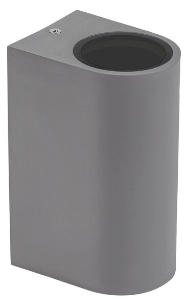 Applique grigio | Lampada da esterno PARETE GU10 X2 230V IP54 150 x 73 x 95 mm