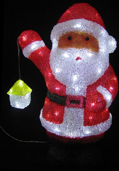 LEX LED Babbo Natale in acrilico con 80 LED
